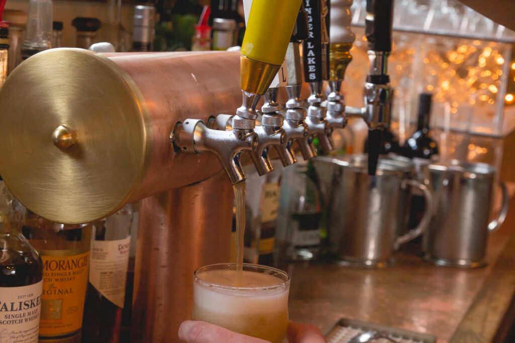 commercial draft beer system installation